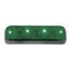 Grand General 77142 Sealed Light (Small Rectangle Green/Green 4 LED),