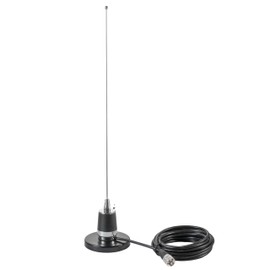 2 Meter & 70cm UHF VHF Dual Band 144/430MHz NMO Magnetic Base Mount Antenna with 16.5 FT UHF PL259 Male Plug Kit for Trunk Vehicle Car Mobile Radio Transceiver Two Way Radio, Eifagur