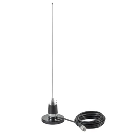 2 Meter & 70cm UHF VHF Dual Band 144/430MHz NMO Magnetic Base Mount Antenna with 16.5 FT UHF PL259 Male Plug Kit for Trunk Vehicle Car Mobile Radio Transceiver Two Way Radio, Eifagur