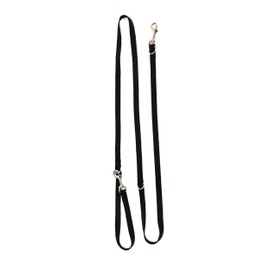 Blue-9 Multi-Function Hands Free Dog Leash, Double Attachment 6 Foot Adjustable Lead for Obedience, Running, and Agility Training, Made in The USA, Black, Medium/Large