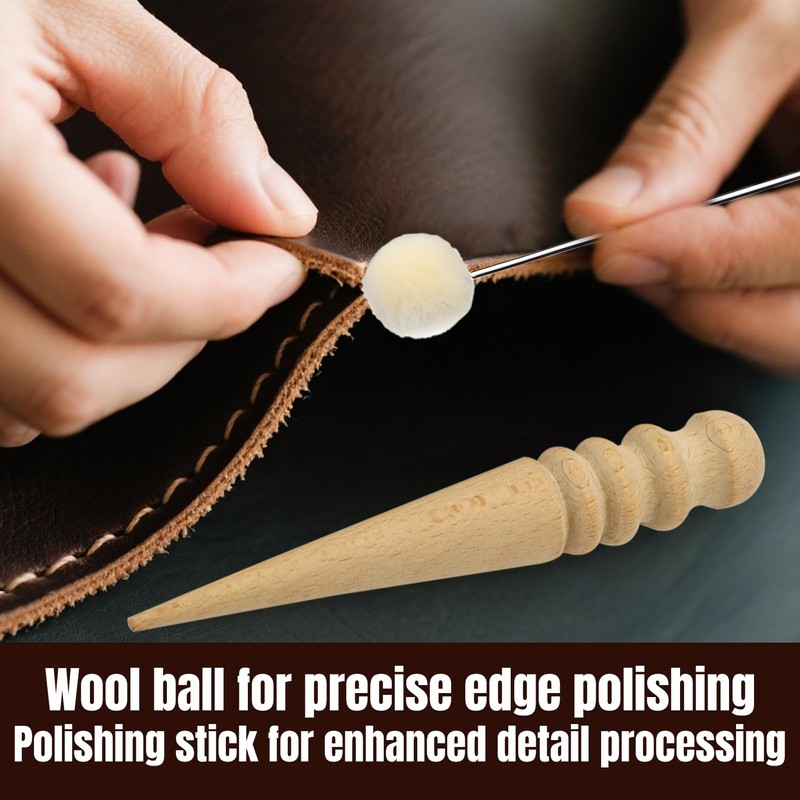 Leather Edge Sealer, Leather Burnishing Gum Smooth and Glossy Edge