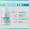 Magnesium, Bisglycinate, Malate, for Brain, Sleep, Stress, Bone and Muscle,