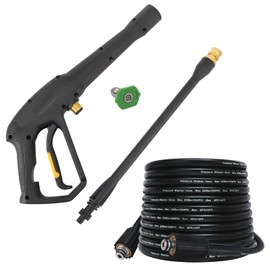 BEAR FORCE High Pressure Water Spray Gun Wand Jet Nozzle Tips & 32FT Hose, Power Washer Water Gun Compatible with Some of Greenworks Karcher Ryobi Homelite Electric Pressure Washer Max 1900 PSI
