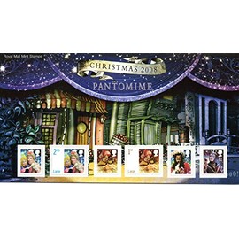 Royal Mail Christmas 2008 Pantomime Stamps In Presentation Pack