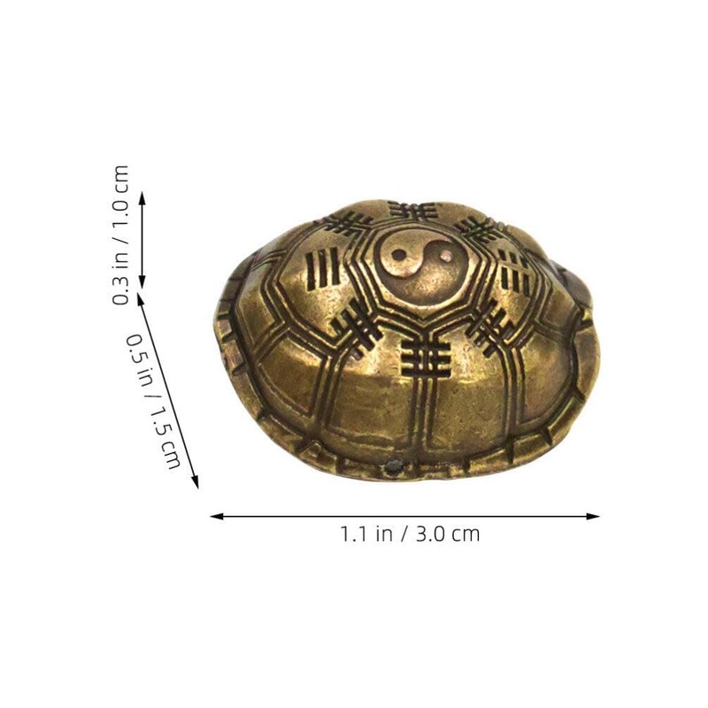 AINIFU Mini Divination Turtle Shell for Relieve Stress Fengshui Chinese