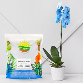 All Purpose Orchid Potting Mix (8 Quarts), Orchid Bark/Perlite Blend for Moisture Drainage Balance