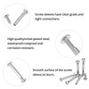 QWORK® 150pcs Cabinet Joining Screws Furniture Joining Screws Bolts Connecting