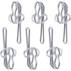Hooks Pencil Pleat Heavy Duty Silver Hooks Metal Header Tape
