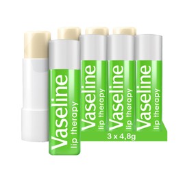 Vaseline Vaseline Lip Therapy Aloe Vera | Get?nter Lippenbalsam | Lippenstift mit Aloe Vera und Vitamin E (Aloe Vera 3 x 4,8g)