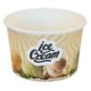 VEPATIM 50 Ice Cream Cups 175 ml Printed Ice Cream Diameter 85 mm Pack of 50