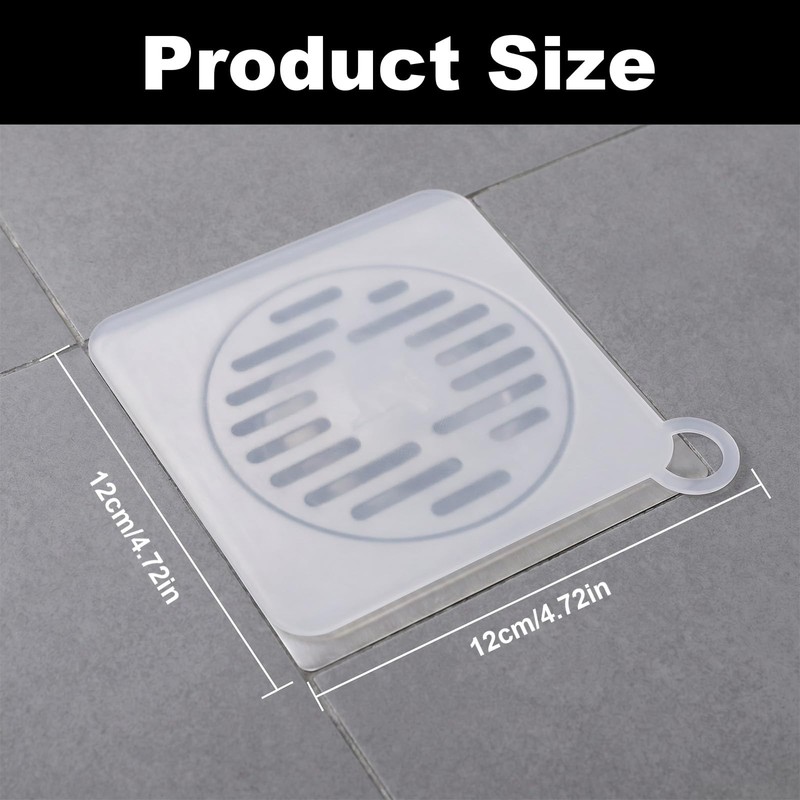 4pcs Drain Covers for Bugs Silicone Shower Drain Stopper Cover