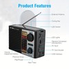2024 New Solar Emergency Radio, AM/FM Digital Speaker With LED