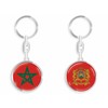 daged Morocco Keyring Metal Key Ring 3D Effect + Sticker