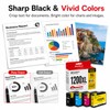 Vowdicua PGI-1200XL Ink Cartridge 4-Pack High Yield Replacement for Canon