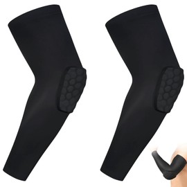 2 x Elbow Pads, Non-Slip Volleyball Arm Guards, Padded Arm Guards, Black Elbow Pads, for Basketball, Football, Volleyball, Cycling