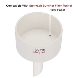stonylab Qualitative Filter Paper, 3-Box 94 mm Diameter Fast Speed Cellulose Filter Paper with 25 Micron Particle Retention Filtration Speed, Set of 3 x 100 Pcs