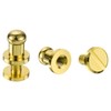 sourcing map 5 Set 5mm Solid Brass Round Head Stud