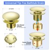 Upgrade Tip Toe Bathtub Drain Conversion Kit Assembly, Tub Drain