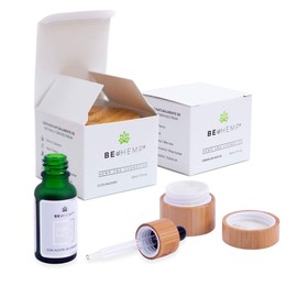 kit Facial anti-edad: suero facial + contorno de ojos + crema de noche + crema antiedad Beohemp