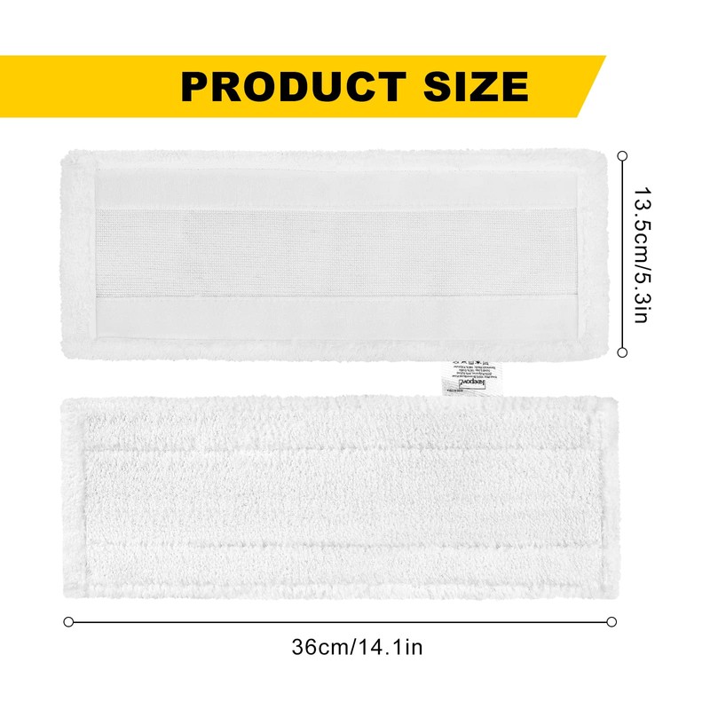 KEEPOW 5 Pack Microfibre Cloth Pads Compatible with Karcher EasyFix
