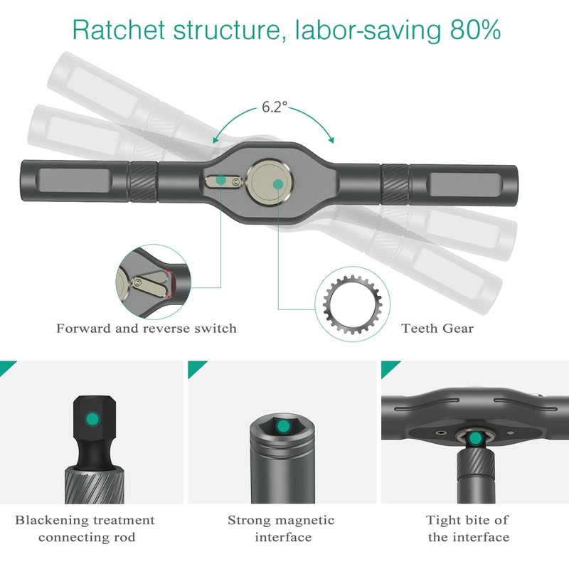 ORIA Ratchet Screwdriver Set, 42 in 1 Screwdriver Set with