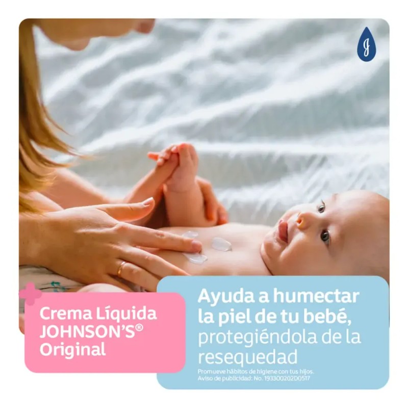 Crema Corporal para bebé Johnson's Original 200 ml