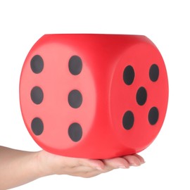 Anboor 5.9'' Squishy Dice Kawaii Scented Squeeze Toys Stress Relief Kids Toys Present Collection Decorative Props(Red)