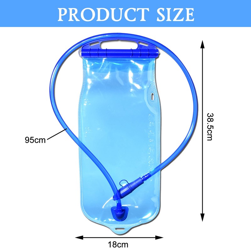 DAVBNM Hydration Bladder, 1.5 L Water Bladder, BPA Free, Leak