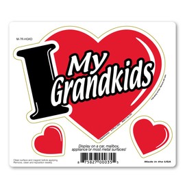 I Love My Grandkids 3-in-1 Magnet by Magnet America is 5" x 5.75" Made for Vehicles and Refrigerators