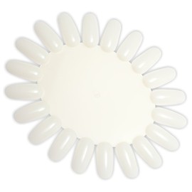 Presentation Display / Colour Wheel / Tip Rondelle with 20 Tips Natural (Very Stable) Round Oval for Displaying Nail Polish, UV Gel, Airbrush, One-Stroke, Nail Art