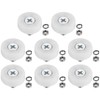 PATIKIL 19mm Drawer Rollers, 8 Set Nylon Positioning Pulleys Small
