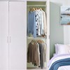 STORAGE MANIAC Hanging Closet Rod, Adjustable Width and Height Closet