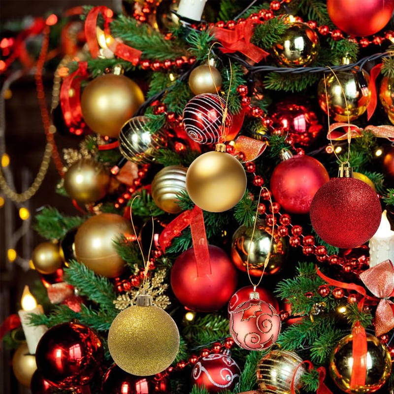 VEYLIN 100 Pcs 20cm Christmas Ornament Hanger String, Rope Fasteners