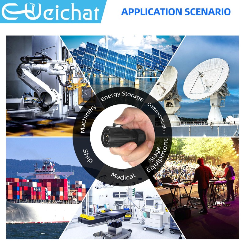 E-WeiChat EW-LP20 Industrial Waterproof Connector IP68 Quickly Plugging Aviation Connector