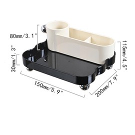 DD-life Makeup Organizer, Skincare Organizer,Plastic Skincare and Skin Care Organizer, Large Capacity Cosmetics Organizer,Desk Storage Organizer for Bedroom, Bathroom, Living Room