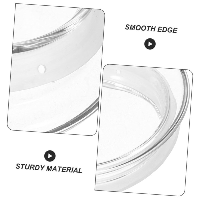 VINTORKY 2pcs Glass Water Pitcher Lid Replacement Reusable Cover for