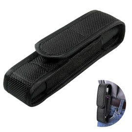 Smomend Holster Torch, Nylon Torch Holster for Outdoor Use, Robust and Durable, Ideal for Camping and Hiking, Tactical Torch Bag Holder