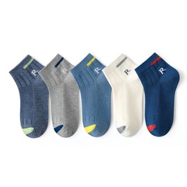AikinYuhin Socks, Kids, Boys, Girls, Baby, Kids, Anti-Slip, Quick Drying, Soft, Antibacterial, Breathable, Children's Socks, Present, Kindergarten, Children, Toddler, Kindergarten, School or School,