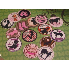 Photo Paper Pre Cut One Inch images SEXY CUTE COWGIRL CUTIE Free Shipping IN US - 15 images