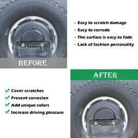 License Plate Dome Top Cover fit for Hummer H2 2003-2009,Spare Tire Cover License Plate Top Decorative Cover Car Accessories (Matte Black)