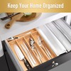 Besilord Silverware Organizer Kitchen Drawer Organizer Utensil Organizer Bamboo Silverware