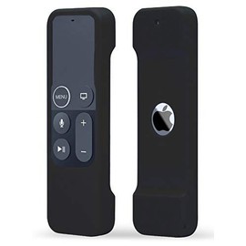 TOKERSE Silicone Case Compatible with Apple TV 4K 4th 5th Generation Siri Remote - Anti-Slip Shock Proof Soft Remote Cover Case Compatible with Apple TV 4K 4th 5th Gen Siri Remote Controller - Black