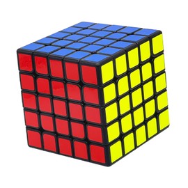 Julysgift Classic Magic Cube 2.45" Puzzle 5x5 Smart Speed Cube Educational Game Brain Teaser (5x5 1PK, Black)