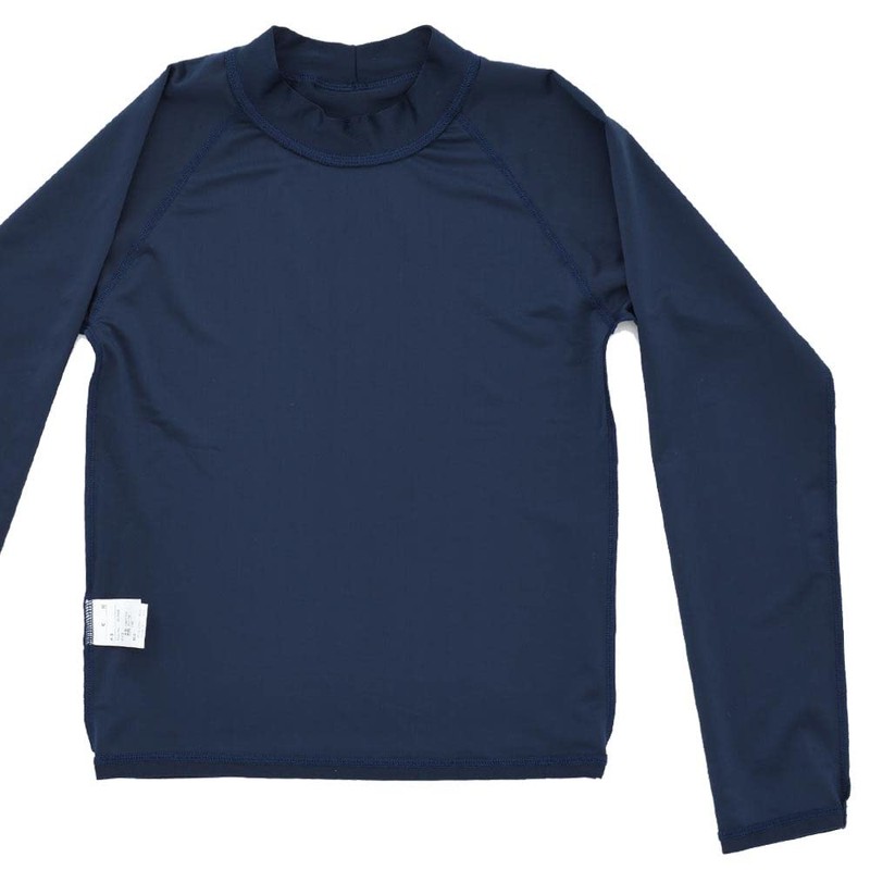 cdmfabric School Solid Color UV Rash Guard, Long Sleeve, Kids,