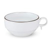 Hakusan Toki S Shaped Soup Bowl, Large, White Mat, Approx.