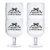 Santa Barbara Design Studio Unbreakable Holiday Wine Glasses Sipping Pretty