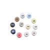 Plastic Snap Snap Handicraft White Round Matte T5 Set of