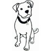 HHO Patch Set 3 Pieces. White Bull Terrier Pit Bull