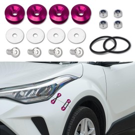 ASUBHA 4PCS Universal Car Bumper Quick Release Clips Fasteners Kit, Front and Rear Bumper Fasteners, Ultimate Fastening Solution for Quick Bumper Release, Fits Bumper, Trunk, Fender, Hatche, Hood