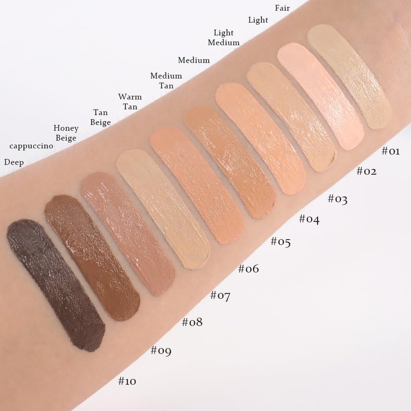 FeiCuiYun Liquid Concealer Makeup, Natural Coverage for Older Women, Under